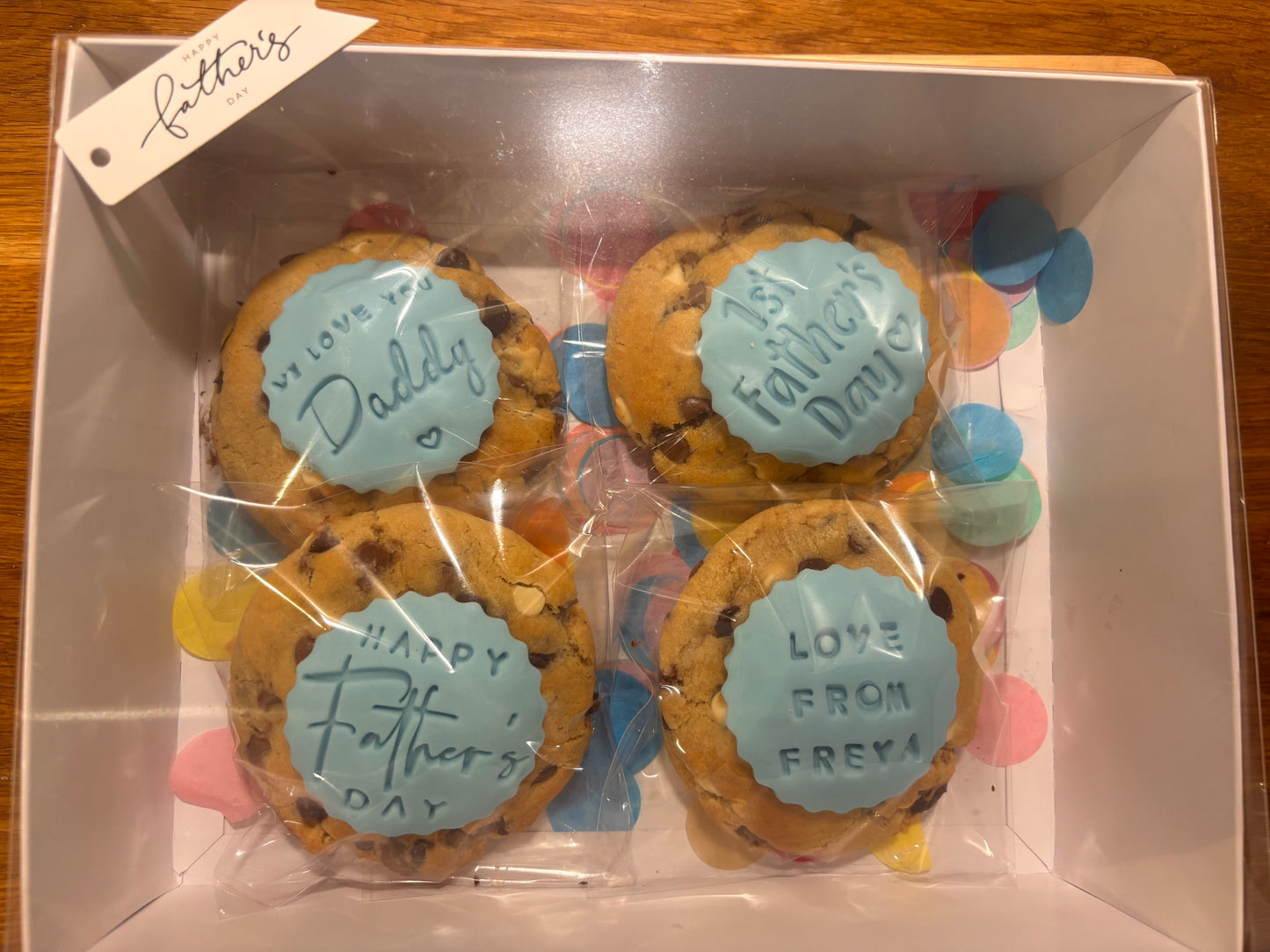 Father's Day Personalised Cookie Box 🍪💙